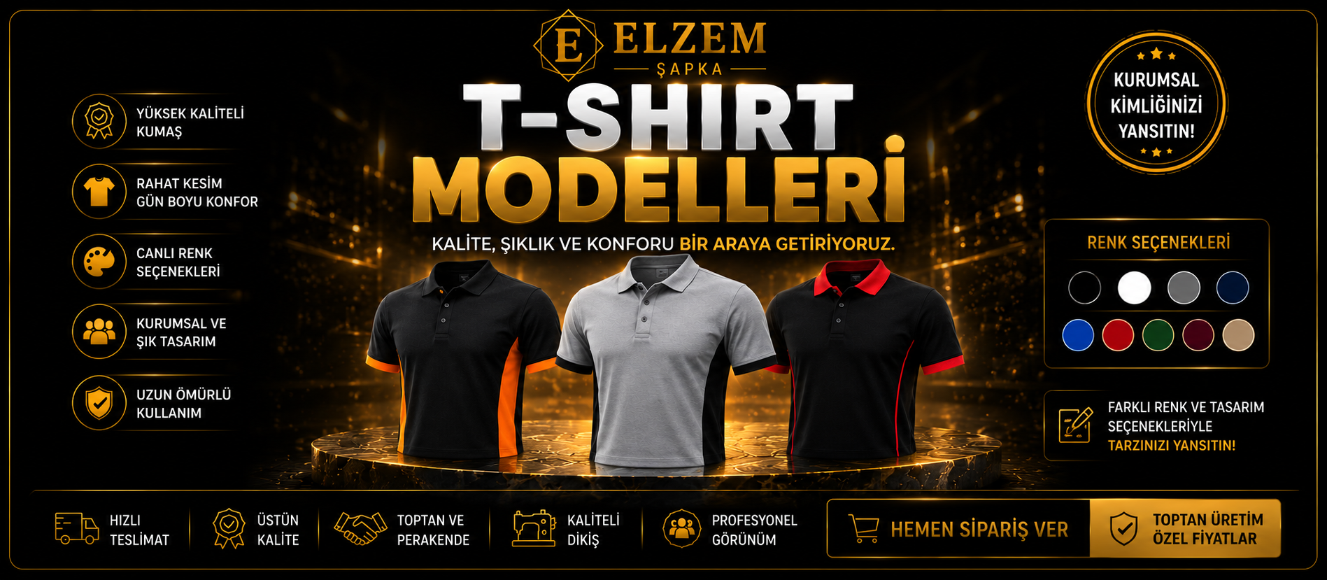 Tshirt imalatı ve kurumsal t-shirt modelleri